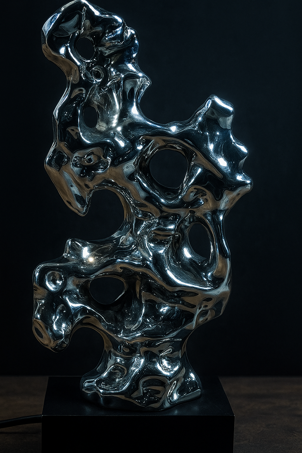 Polished Metal Organic Sculpture
