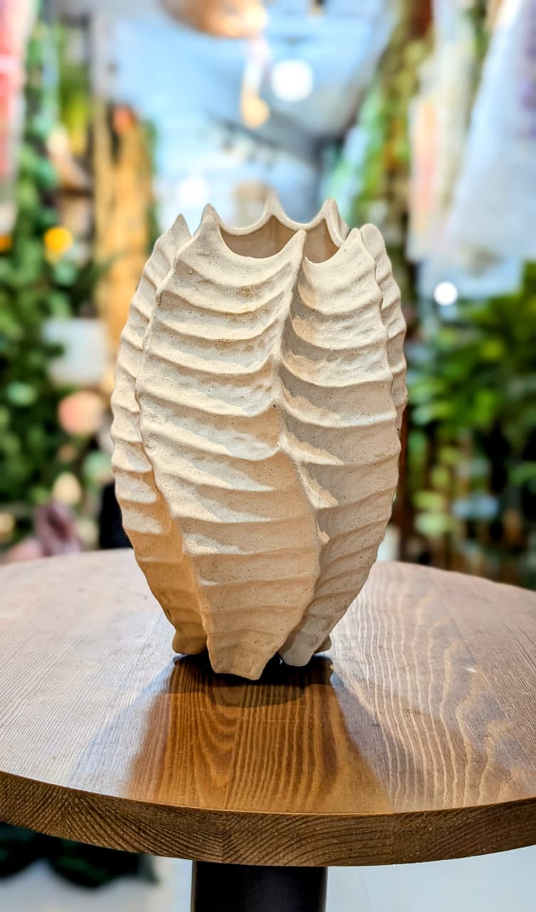 Textured Ceramic Decorative Vase