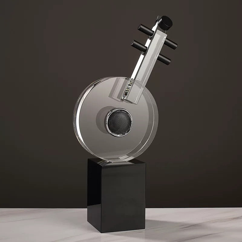 Modern crystal guitar decoration
