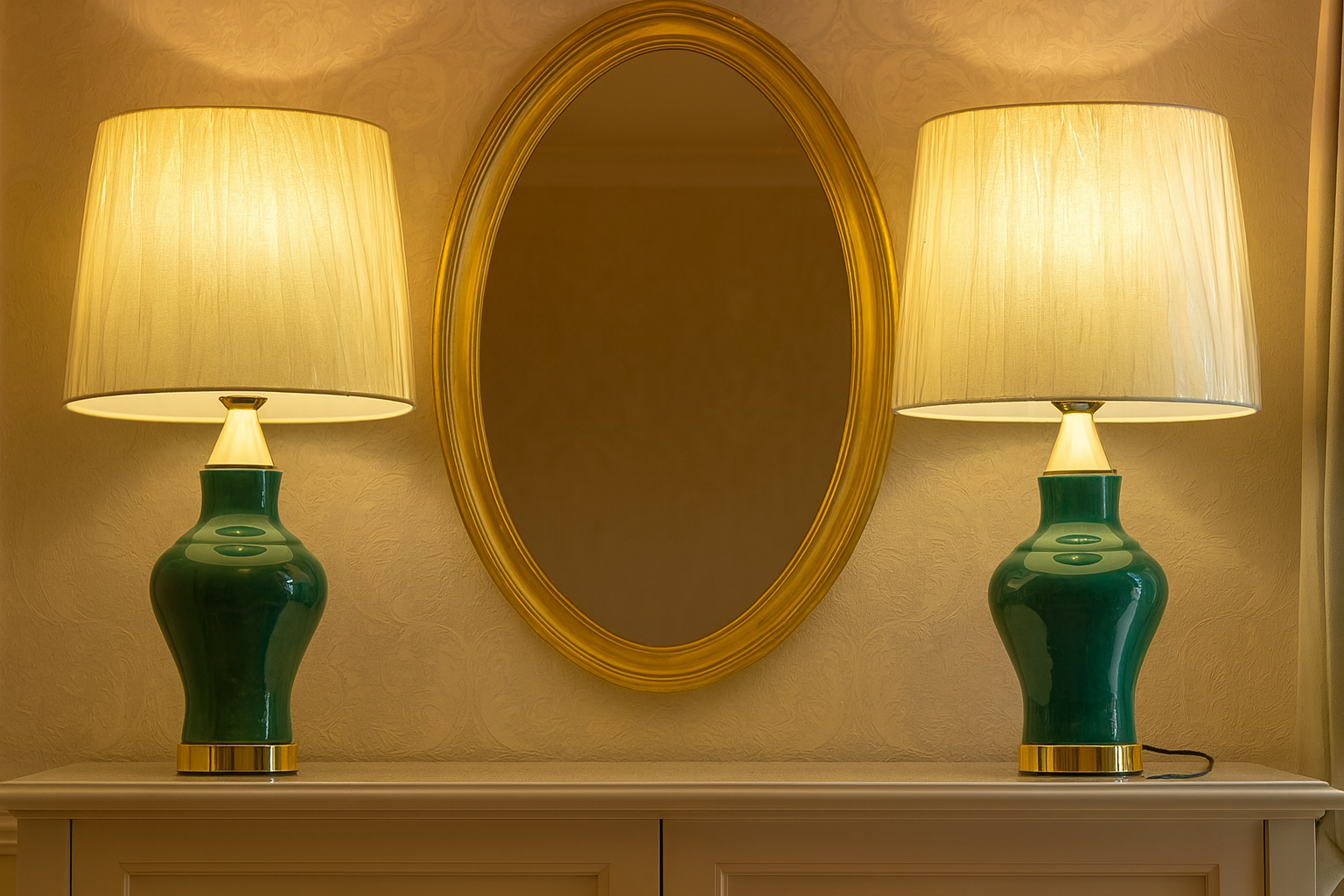 Luxury Green Ceramic Lamp