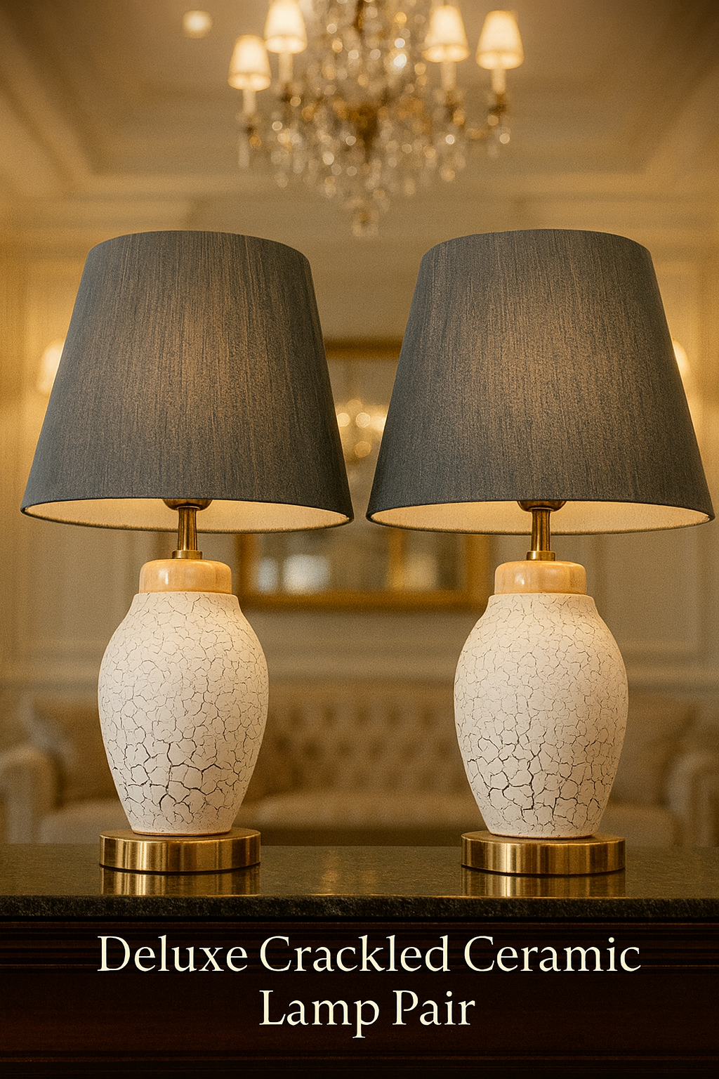 ✨ elegant ceramic Table Lamp pair