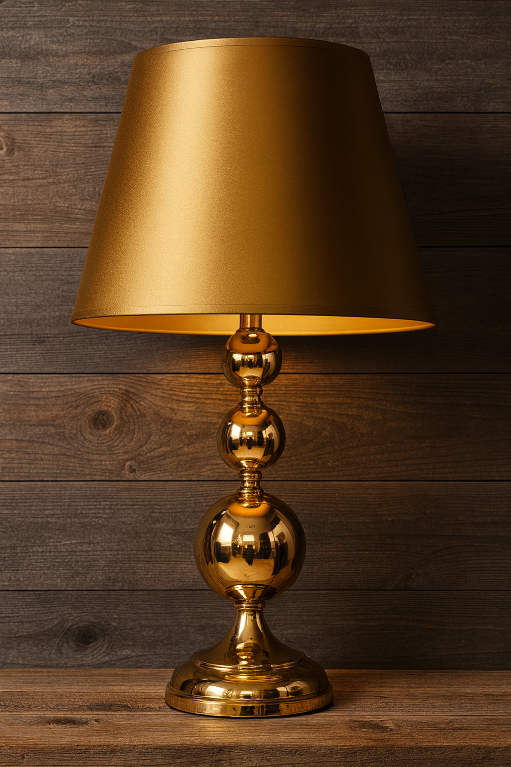 Golden Sphere Elegance Table Lamp