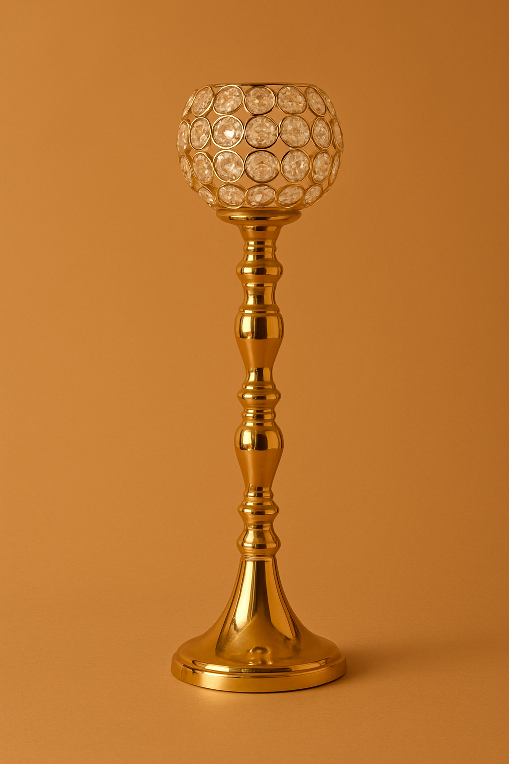 DECORATIVE CRYSTAL CANDLE STANDS